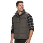 Men's Hemisphere Solid Puffer Vest, Size: Medium, Med Green