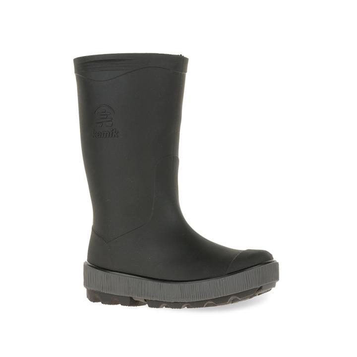 Kamik Riptide Boys' Rainboots, Size: 4, Black