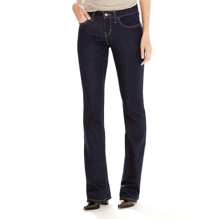 Women's Levi's 815 Curvy Fit Bootcut Jeans, Size: 30x32, Dark Blue