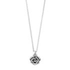 Sterling Silver Electroform Rose Pendant Necklace, Women's, Size: 18