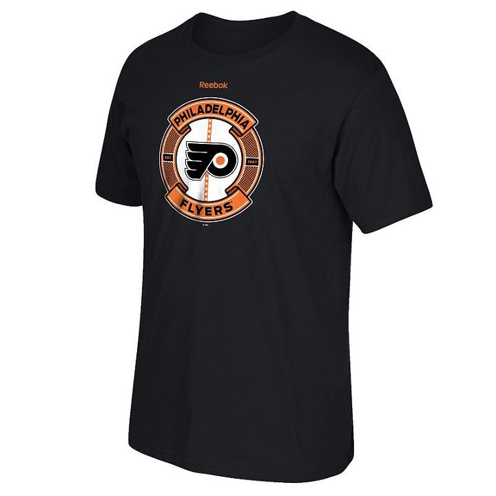 Men's Reebok Philadelphia Flyers Slick Pass Tee, Size: Medium, Black