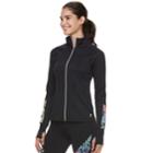 Women's Fila Sport&reg; Reflective Thumb Hole Jacket, Size: Medium, Black