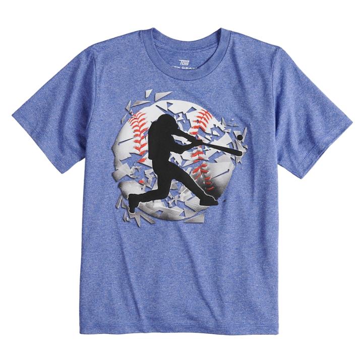 Boys 8-20 Tek Gear&reg; Baseball Tee, Size: Small, Dark Blue