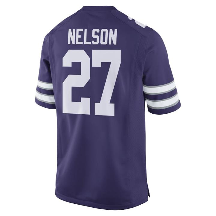 Men's Nike Kansas State Wildcats Jordy Nelson Alumni Replica Jersey, Size: Medium, Purple