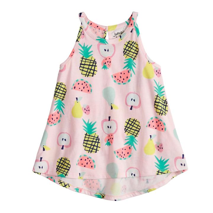 Girls 4-10 Jumping Beans&reg; Graphic Swing Tank Top, Size: 6x, Brt Pink