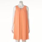 Women's Msk Embellished Chiffon Shift Dress, Size: 8, Lt Orange