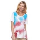 Women's Patriotic Swing Tee, Size: Medium, White