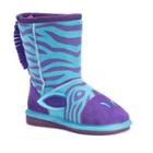 Muk Luks Zebra Kids' Plush Boots, Girl's, Size: 8 T, Blue