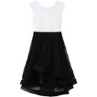 Girls 7-16 Speechless Illusion Neck Wire Hem Dress, Size: 8, White