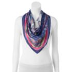 Women's Dana Buchman Geometric Medallion Square Scarf, Multi