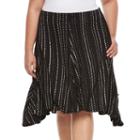 Plus Size Apt. 9&reg; Shark Bit A-line Midi Skirt, Women's, Size: 1xl, Oxford