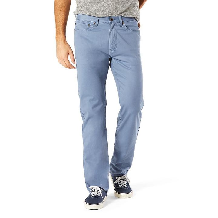 Men's Dockers&reg; Jean Cut D2 Straight-fit Stretch Twill Pants, Size: 40x30, Blue Other