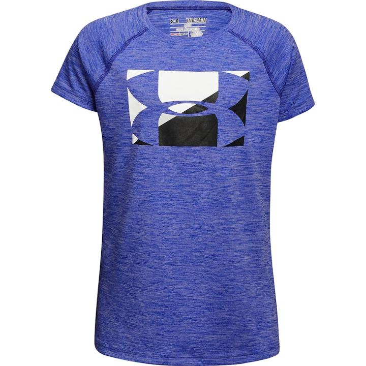 Girls 7-16 Under Armour Novelty Girls Logo Tee, Size: Medium, Lt Purple