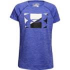 Girls 7-16 Under Armour Novelty Girls Logo Tee, Size: Medium, Lt Purple
