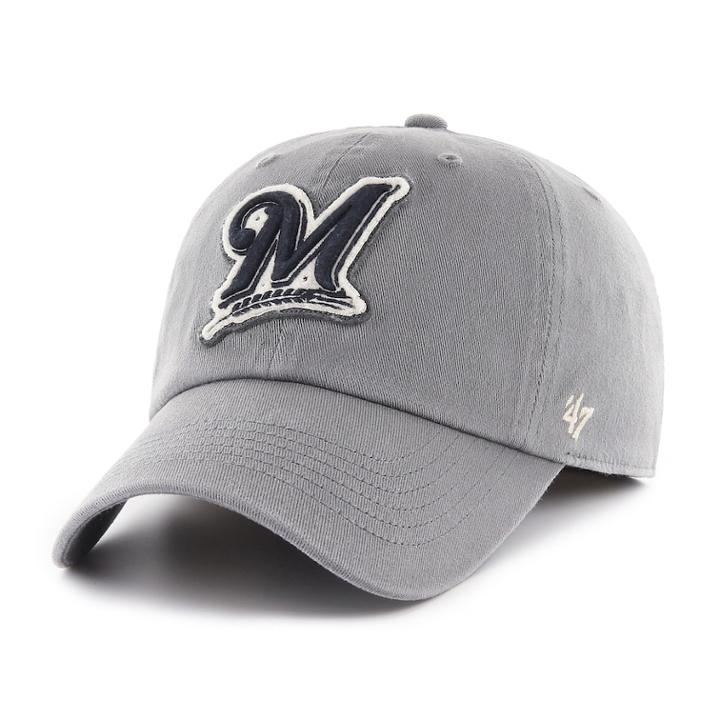 Adult '47 Brand Milwaukee Brewers Closer Hat, Men's, Dark Grey