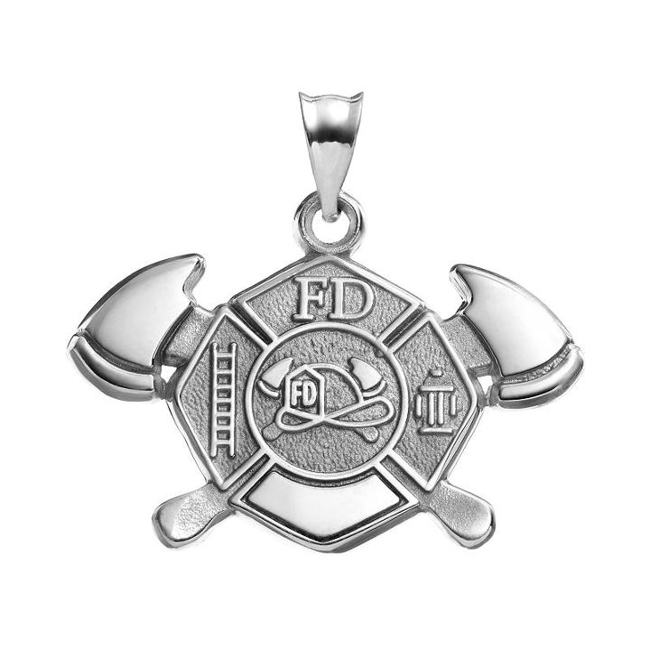 Insignia Collection Sterling Silver Cross And Axe Pendant, Women's, Multicolor