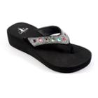 Corkys St. Thomas Women's Jeweled Flip-flops, Size: 8, Oxford