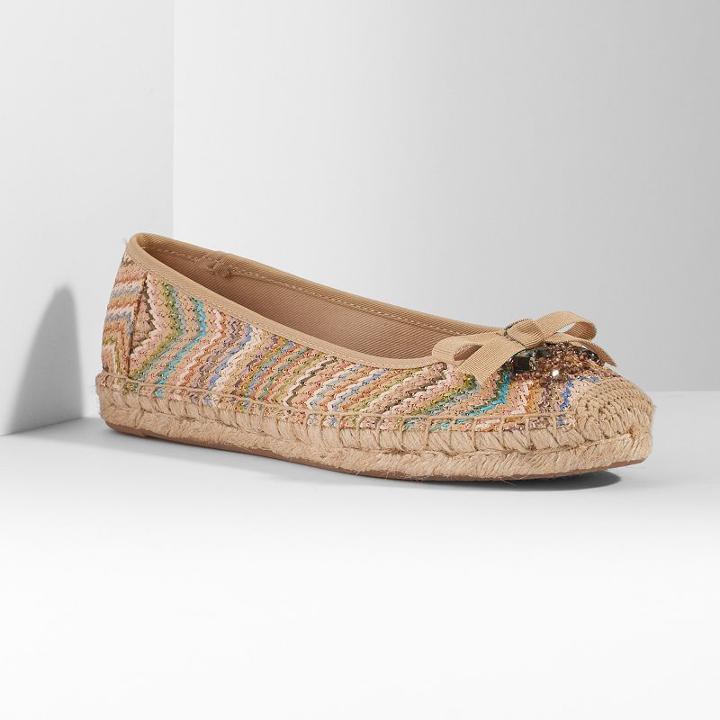 Simply Vera Vera Wang Women's Espadrille Flats, Size: 9, Natural