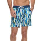 Men's Cole Patterned Hybrid Swim Trunks, Size: Medium, Yellow