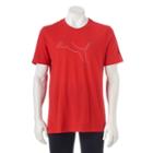 Men's Puma Faded Logo Tee, Size: Medium, Red