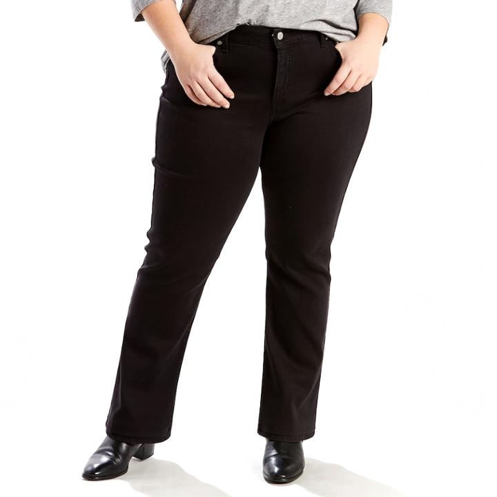 Plus Size Levi's&reg; 414 Relaxed Fit Straight-leg Jeans, Women's, Size: 20 - Regular, Black