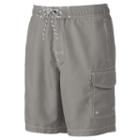 Men's Sonoma Goods For Life&trade; Microfiber Swim Trunks, Size: Xl, Med Grey