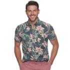 Men's Sonoma Goods For Life&trade; Flexwear Modern-fit Poplin Button-down Shirt, Size: Medium, Black