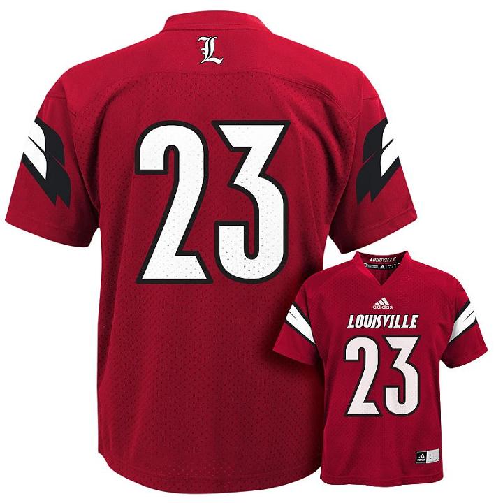 Boys 4-7 Adidas Louisville Cardinals Replica Football Jerseyx, Boy's, Size: S(4), Red