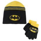 Boys Dc Comics Batman Hat & Gloves Set, Multicolor