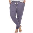 Plus Size Sonoma Goods For Life&trade; Tulip Hem Lounge Pants, Women's, Size: 2xl, Med Purple
