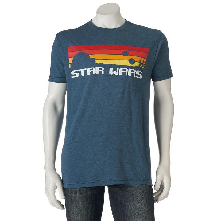 Men's Star Wars Tatooine Striped Tee, Size: Small, Green Oth