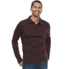 Men's Apt. 9&reg; Slim-fit Stretch Soft Touch Slubbed Polo, Size: Large, Purple
