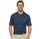 Men's Haggar&reg; Cool 18&reg; Regular-fit Windowpane Performance Polo, Size: Medium, Purple