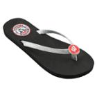 Women's Wisconsin Badgers Flip Flops, Size: Xl, Silver