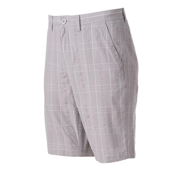 Men's Apt. 9&reg; Flat-front Patterned Shorts, Size: 38, Med Grey