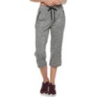 Women's Tek Gear&reg; Zipper Pocket Capris, Size: Xl, Dark Grey