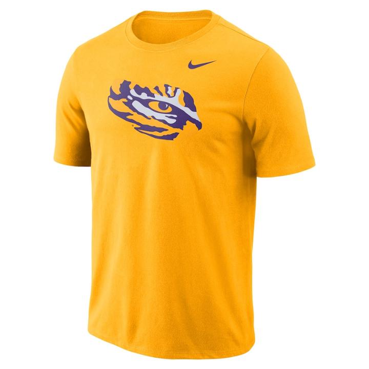 Men's Nike Lsu Tigers Logo Tee, Size: Small, Gold