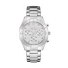 Caravelle New York By Bulova Women's Crystal Stainless Steel Chronograph Watch - 43l190, Grey