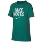 Boys 8-20 Nike Take Notes Training Tee, Size: Small, Green