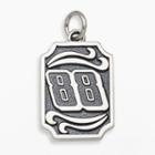 Insignia Collection Nascar Dale Earnhardt Jr. Sterling Silver 88 Pendant, Adult Unisex