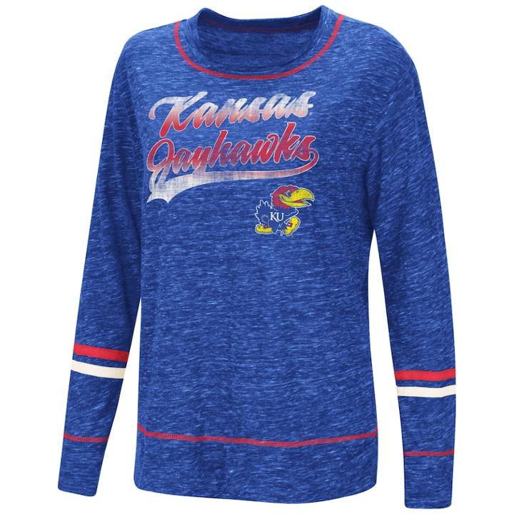 Women's Kansas Jayhawks Giant Dreams Tee, Size: Medium, Blue (navy)
