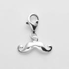 Personal Charm Sterling Silver Mustache Charm, Women's, Grey