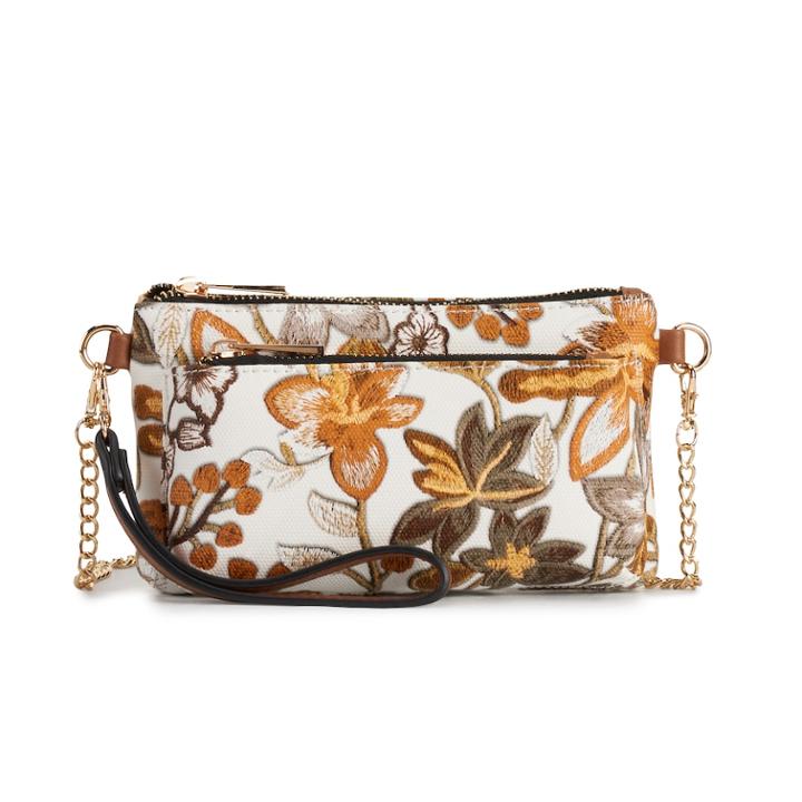 Mellow World Primerose Floral Convertible Crossbody Bag, Women's, Drk Purple
