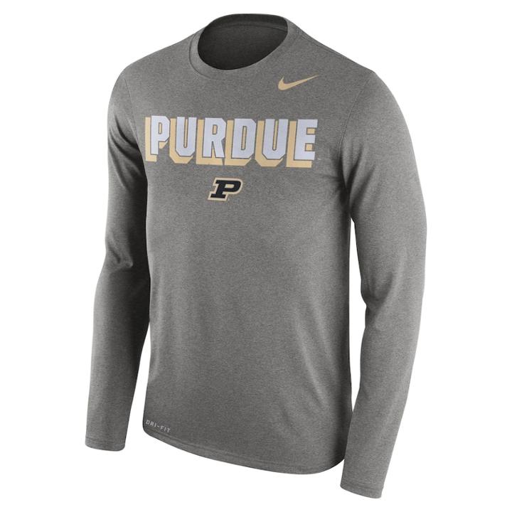 Men's Nike Purdue Boilermakers Franchise Tee, Size: Xxl, Dark Grey