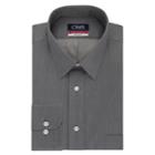 Big & Tall Chaps Essentials Regular-fit Herringbone Wrinkle-free Dress Shirt, Men's, Size: 18 37/8t, Dark Grey