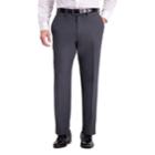 Men's Haggar Travel Performance Tailored Fit Stretch Flat-front Suit Pants, Size: 36x34, Dark Grey