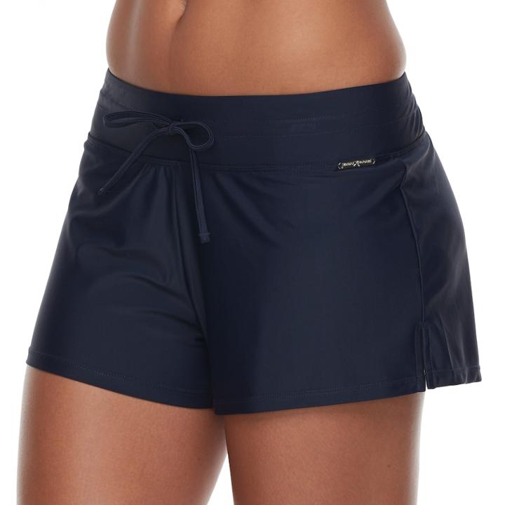Women's Zeroxposur Solid Swim Shorts, Size: 16, Blue