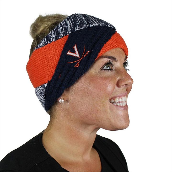 Women's Zoozatz Virginia Cavaliers Criss-cross Headband, Multicolor