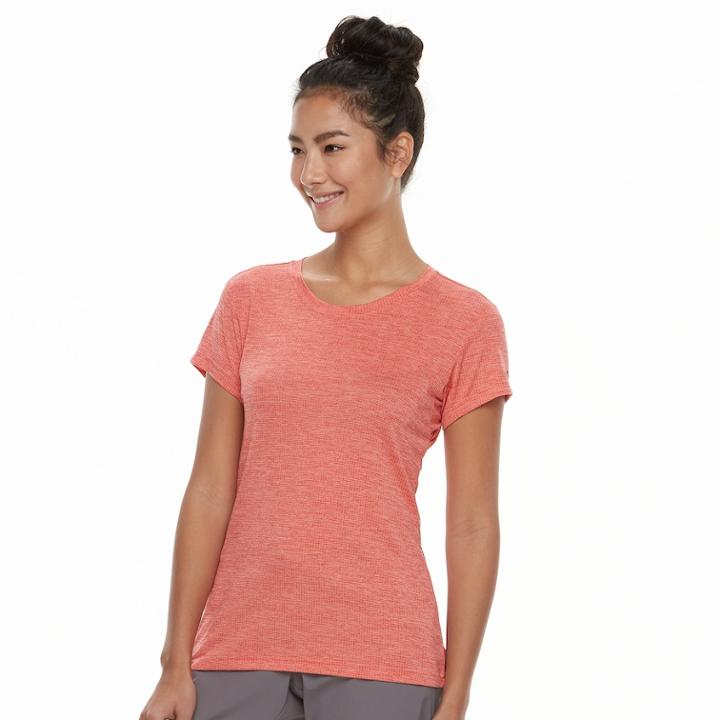 Women's Adidas Outdoor Tivid Climalite Scoopneck Tee, Size: Xl, Red