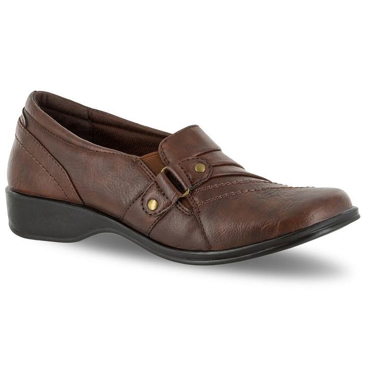 Easy Street Giver Women's Slip On Shoes, Size: 8 N, Dark Brown